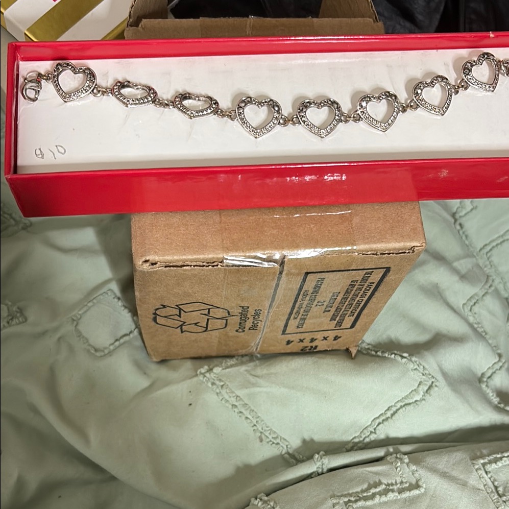 Silver Heart Link Bracelet Silver Heart Link Bracelet
